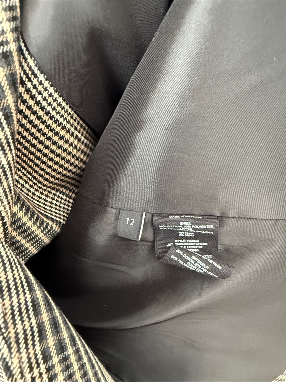Theory Plaid Blazer Size 12 - Picture 5 of 13